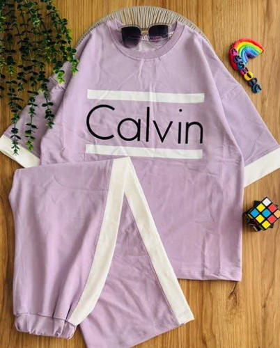 تیشرت شلوار بگ کلوین calvin دخترانه و زنانه سایز بندی 60 65 70